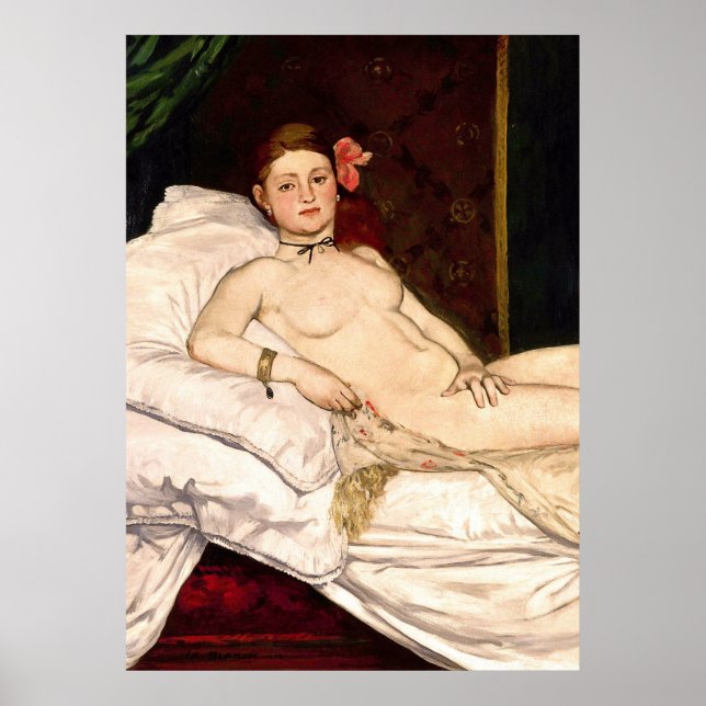 Poster Olympia por Edouard Manet (Frente)