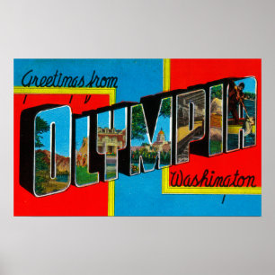 Poster Olympia, Washington - grandes cenas da letra