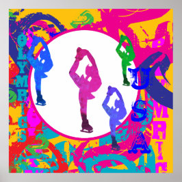 POSTER OLYMPIC SKATING 