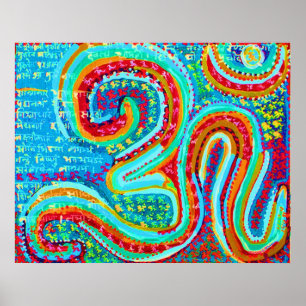 Pôster OM MANTRA: Om 108 vezes e outros mantras