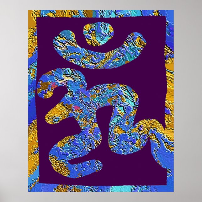 Poster OM MANTRA - Pela Paz (Frente)