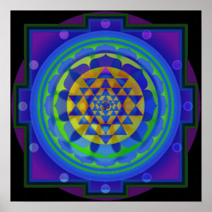 Pôster OM Yantra Mandala