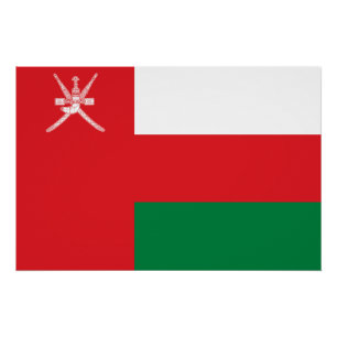 Pôster Oman Flag