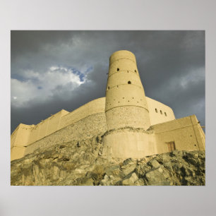 Poster Oman, Montanhas do Hajar Ocidental, Bahla. Forte b