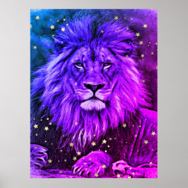 Poster *~* Ombre Artsy Artístico Celestial LION AP23