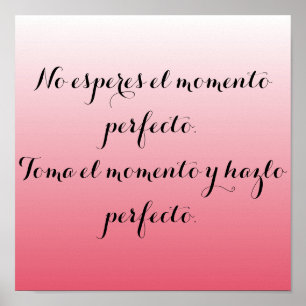 Poster Ombre espanhol do rosa do cartaz - nenhuns