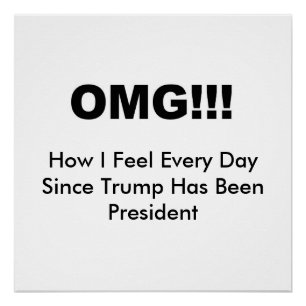 Pôster OMG! Como me sinto todos os dias desde Trump