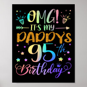 Poster Omg é o meu pai 95º aniversário doce 95 anos