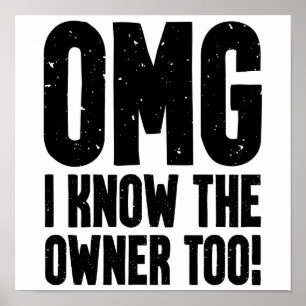 Poster OMG, Eu Conheço O Proprietário Do Bouncer Do Barte