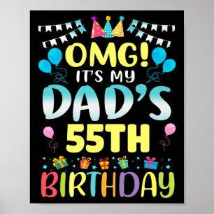 Poster Omg são os meus Pais 55º aniversário doce 55 anos 