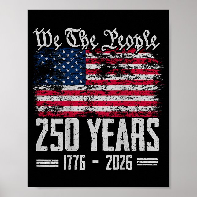 Poster (on back) 250 years american 250th anniversary us  (Frente)