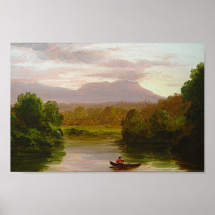 Poster On Catskill Creek, Sunset (Cole 1845-47)