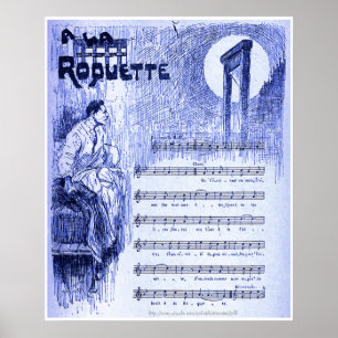 Poster "On the street- music by Aristide Bruant, Paris 18