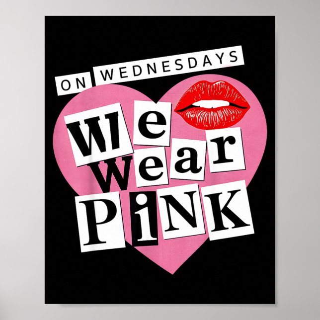 Poster On Wednesday We Wear Nk Funny Valentine  (Frente)