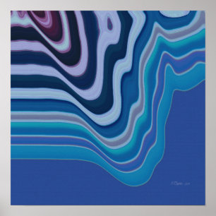 Poster Onda Azul