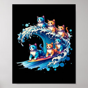 Poster Onda Bonita De Gatos Azuis Para Kamala Funny 2