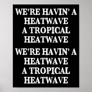 Poster Onda de calor de verão tropical estamos nos divert