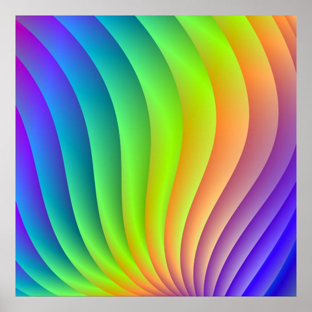 Pôster Onda de cor (Frente)