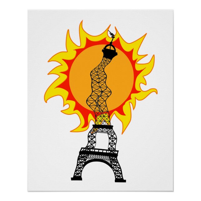 Pôster Onda Europeia de Calor (Frente)