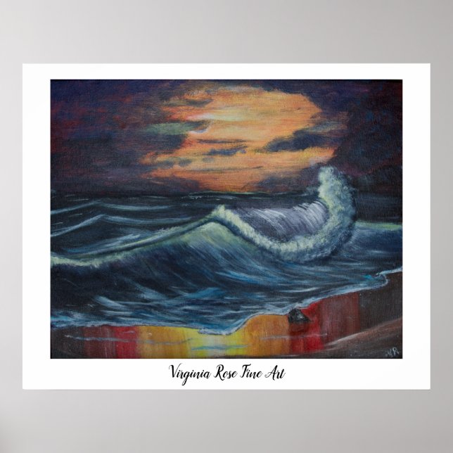 Poster Onda oceânica (Frente)