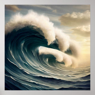 Poster Ondas Antigas do Oceano