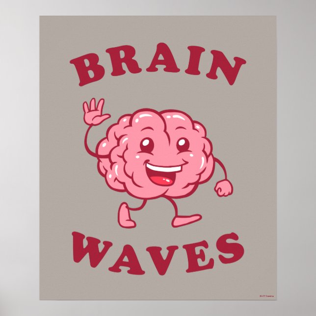 Poster Ondas cerebrais (Frente)