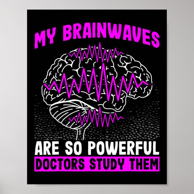 Poster Ondas Cerebrais São Médicos Tão Poderosos Estudam  (Frente)