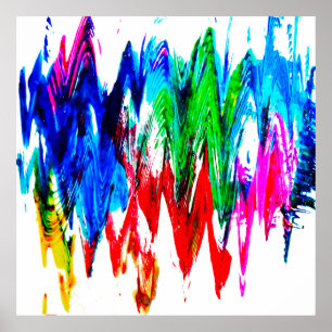 Poster Ondas coloridas