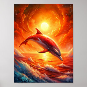 Poster "Ondas Crimson"