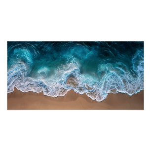 Pôster Ondas da costa da praia