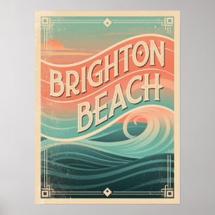 Poster Ondas da Praia de Brighton