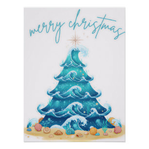 Pôster ondas de natal