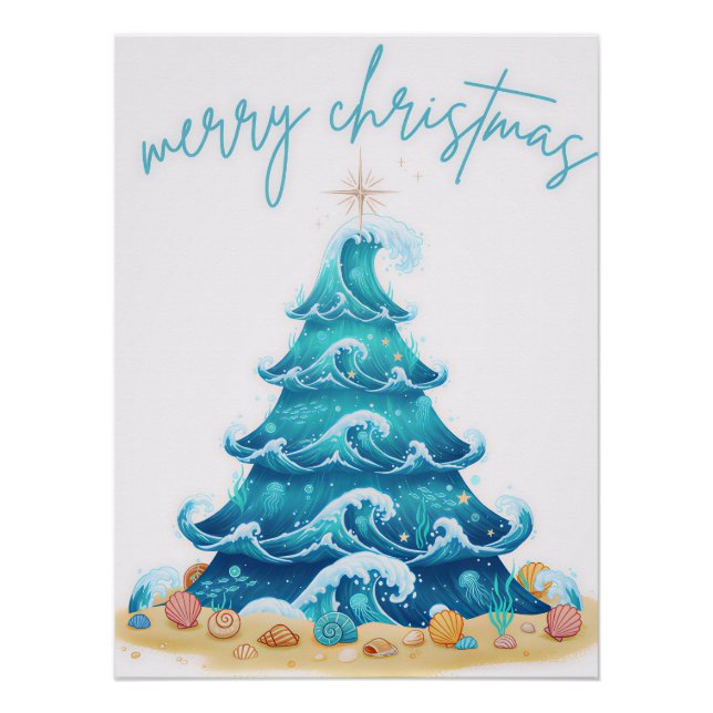 Pôster ondas de natal (Frente)