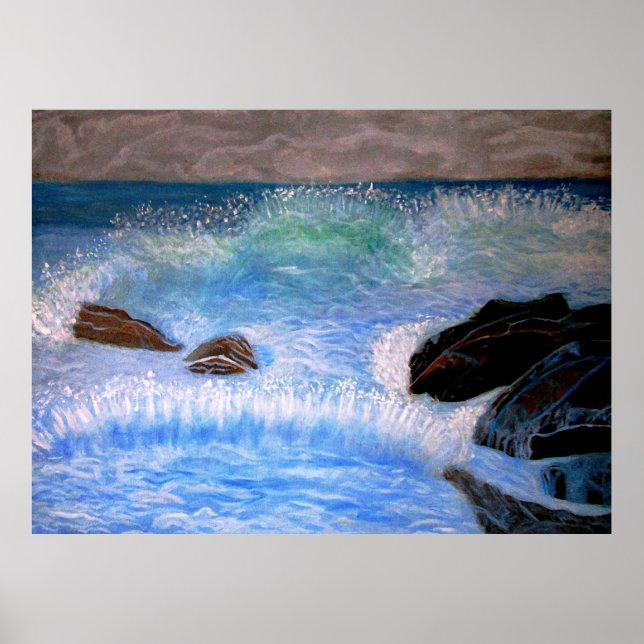 POSTER ONDAS DE PARAGEM NO MAR (Frente)