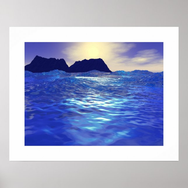 Poster Ondas de Sapphire (Frente)