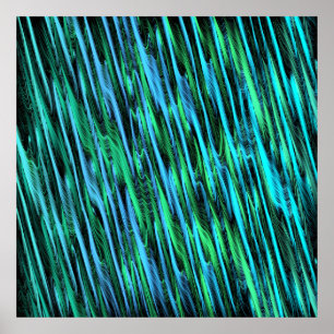 Poster Ondas de seda abstratas Linhas
