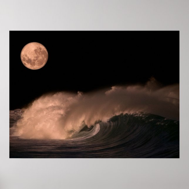 Poster Ondas de tempestade do Pacífico | Costa norte de O (Frente)