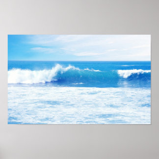 Poster Ondas do oceano