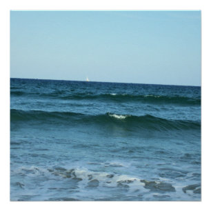 Pôster Ondas do Oceano Rolante