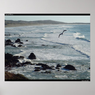 Pôster Ondas em camadas