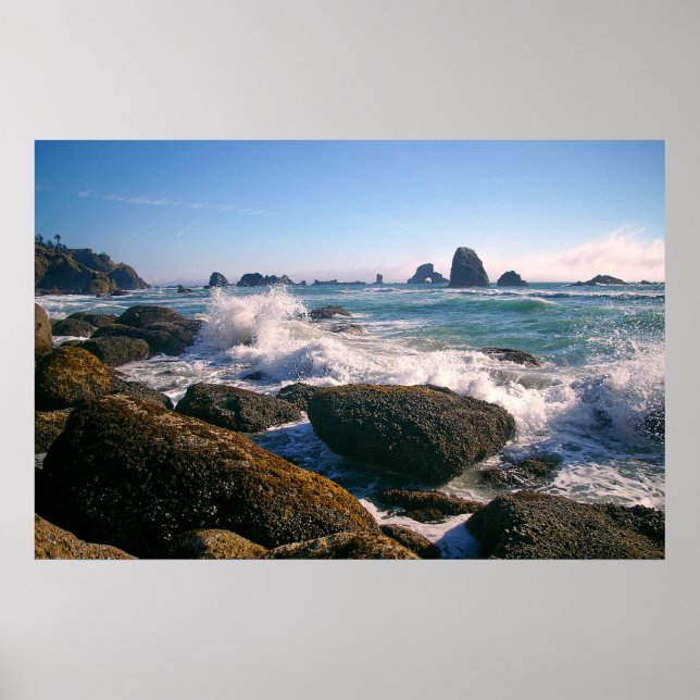 Pôster Ondas em queda (Frente)