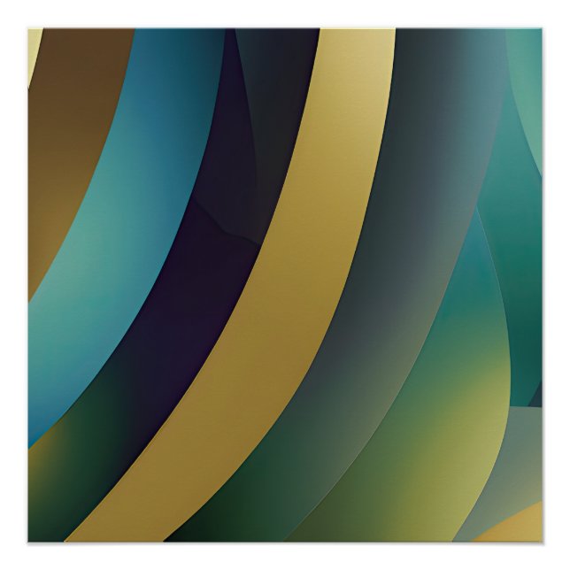 Pôster Ondas Fracionadas de Capa abstrato 30 (Frente)
