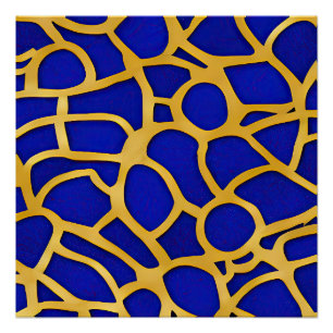 Pôster Ondas Fracionadas de Capa de abstrato 11