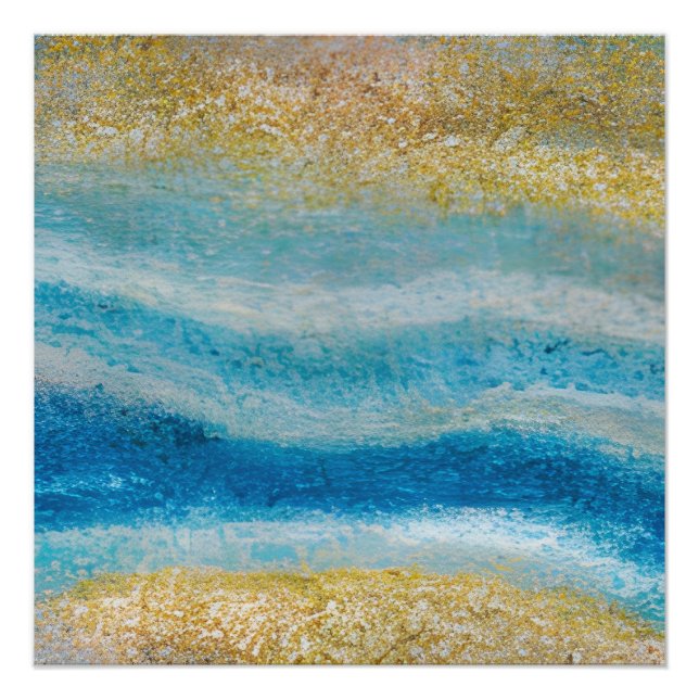 Pôster Ondas Fraturadas de Capa de abstrato 22 Sombra Inf (Frente)