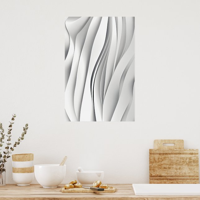 Poster Ondas futurísticas design - quotidianas, futurista (Cozinha)