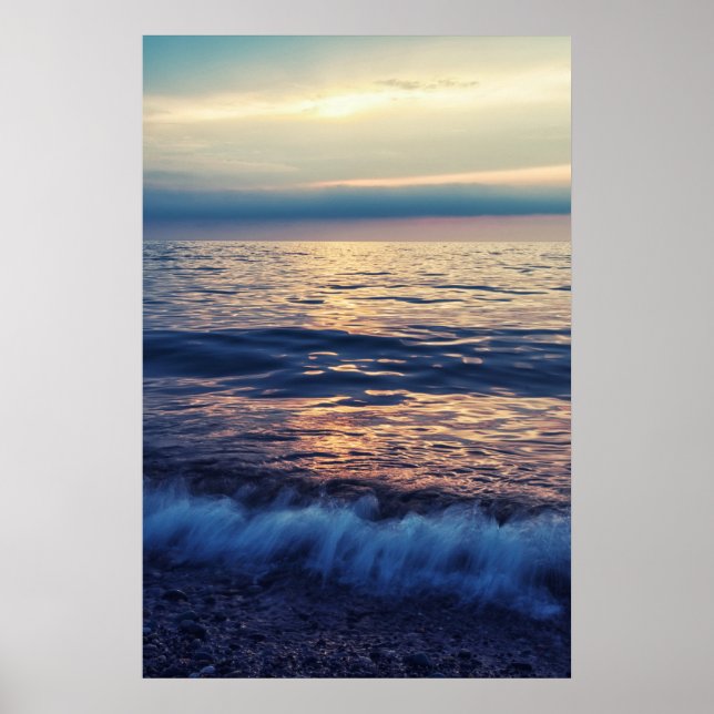 Poster Ondas marítimas relaxantes (Frente)