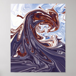 Poster ondas monstruosas   Melhor pintura de abstrato