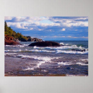 Poster Ondas No Lago Superior