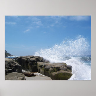 Pôster Ondas no Mar Vento