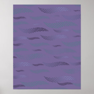 Poster Ondas Tigre (padrão estilizado) 9